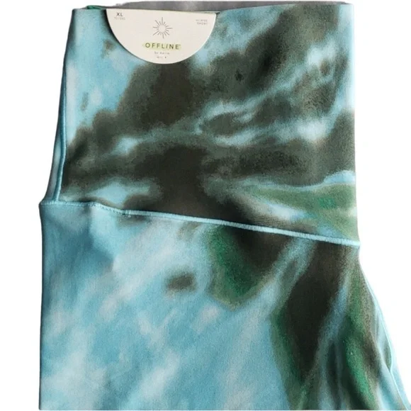 NWT Aerie Offline Real Me High Waisted Crossover Legging Tie Dye size XL - Picture 5 of 5